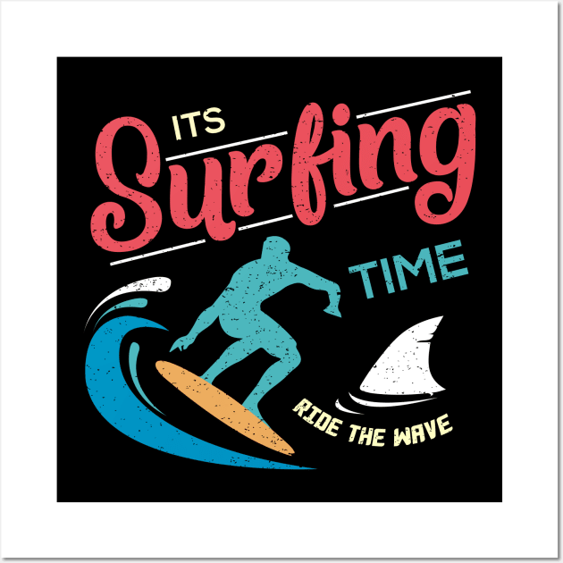 Colorful Surfer Logo Wall Art by Dominic Becker